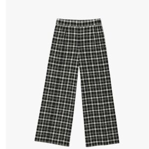Torrid Black and White Plaid Wide Leg Pants